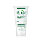Simple – Age Resisting Night Cream – Green Tea & Mushroom Hydrating Anti-Wrinkle Moisturizer – 50ml